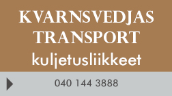 KVARNSVEDJAS TRANSPORT logo
